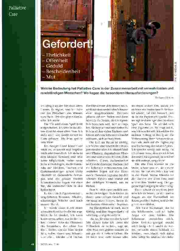 Vorschauseite 1: Gefordert!