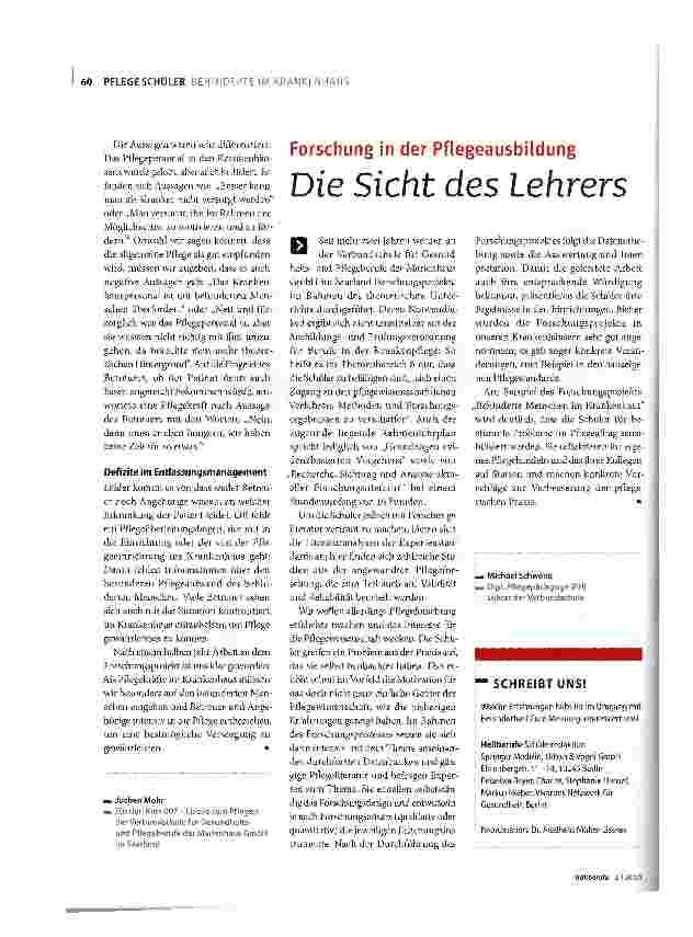 Vorschauseite 1: Die Sicht des Lehrers