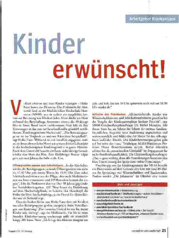 Vorschauseite 2: Kinder erwünscht