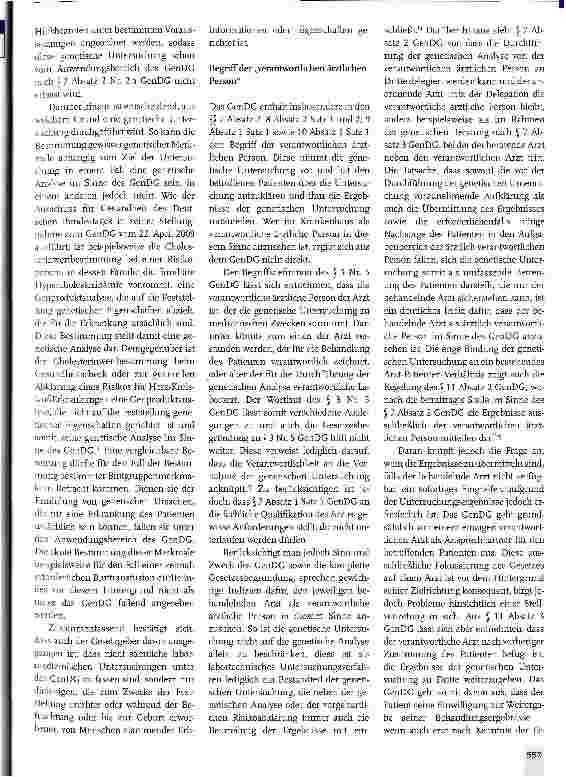 Vorschauseite 2: Das Gendiagnostikgesetz - krankenhausspezifische Fragestellungen