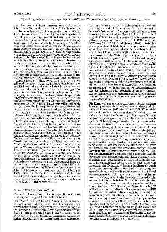 Vorschauseite 6: Zu unbestimmten Anspruchsvoraussetzungen innerhalb des Anspruchs auf »Hilfe zur Überwindung besonderer sozialer Schwierigkeiten« und zu möglichen verfassungsrechtlichen Einflüssen…