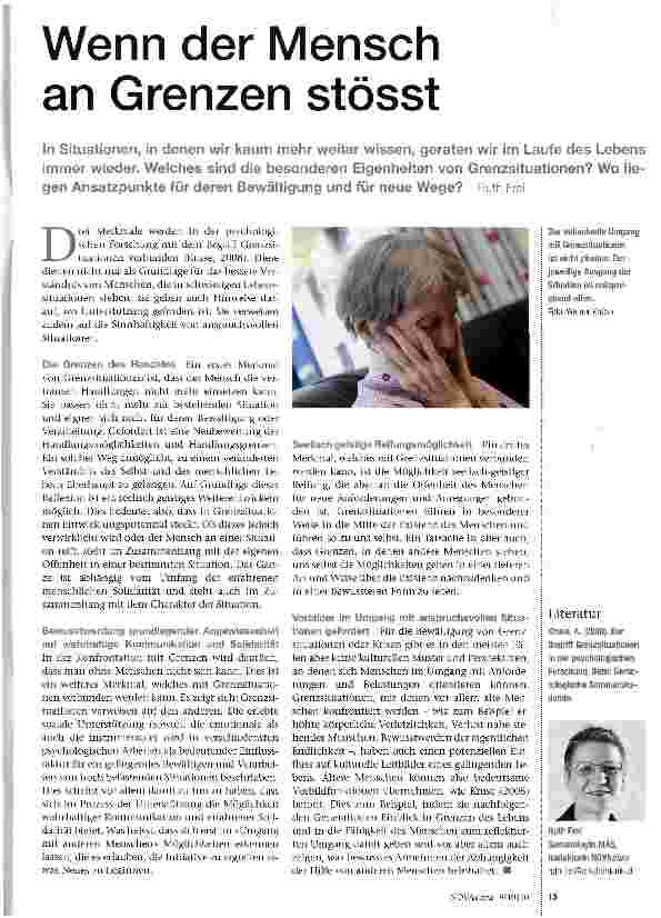 Vorschauseite 1: Wenn der Mensch an Grenzen stösst