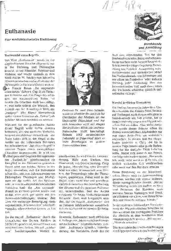 Vorschauseite 1: Euthanasie
