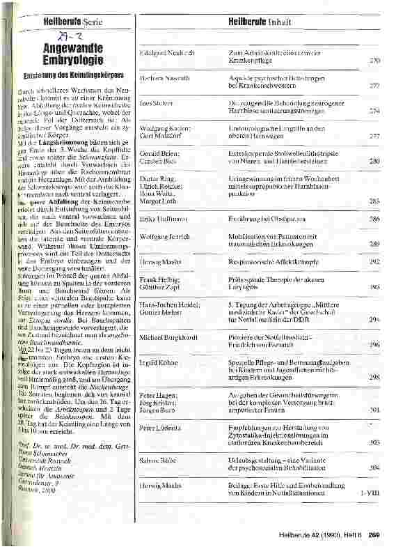 Vorschauseite 2: Angewandte Emryologie - Entstehung des Keimlingkörpers