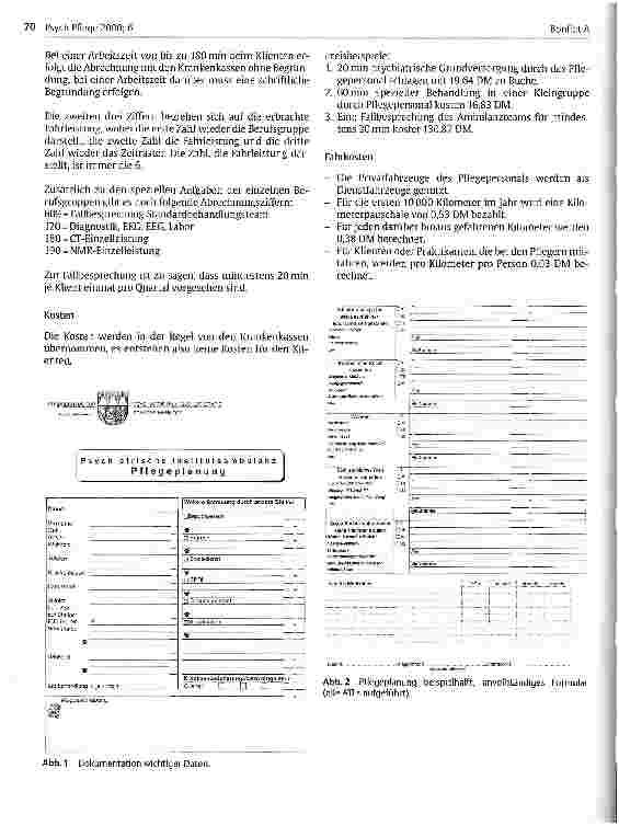 Vorschauseite 6: Psychiatrische Pflegeambulanz Werneck Aufgaben, Schwierigkeiten, Abrechnungsmodus und Voraussetzungen