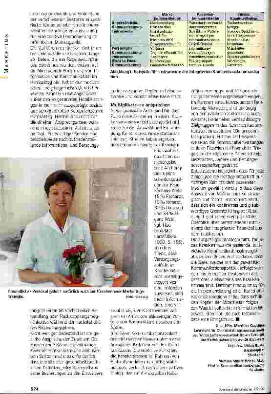 Vorschauseite 4: Information ist eine Holund Bringschuld Integrierte Kommunikation für Krankenhäuser
