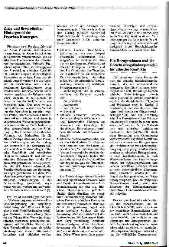 Vorschauseite 2: Die ethisch legitimierte Verwaltung des Mangels in der Pflege