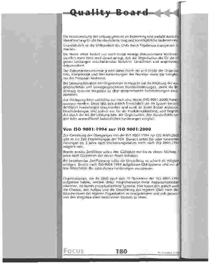 Vorschauseite 3: Revision der ISO 9000ff
