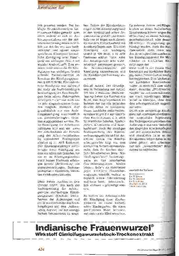 Vorschauseite 5: Kündigung wegen außerdienstlichem Fehlverhalten?