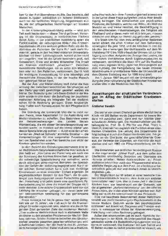 Vorschauseite 2: Krankenpflege in einer Reformuniversität. Erfahrungsbericht über die Zusammenarbeit mit der psychosomatischen Abteilung