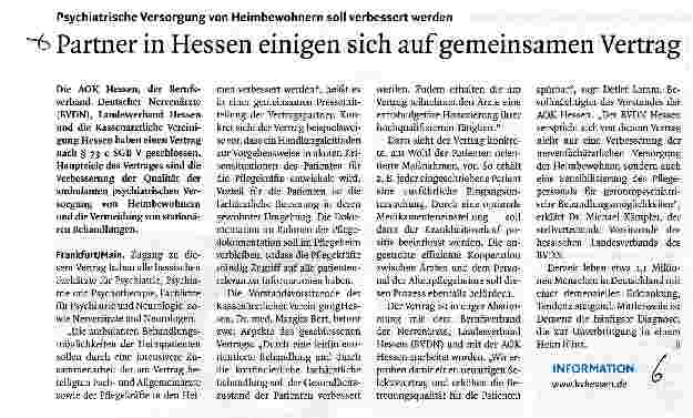 Vorschauseite 1: Partner in Hessen einigen sich auf gemeinsamen Vertrag