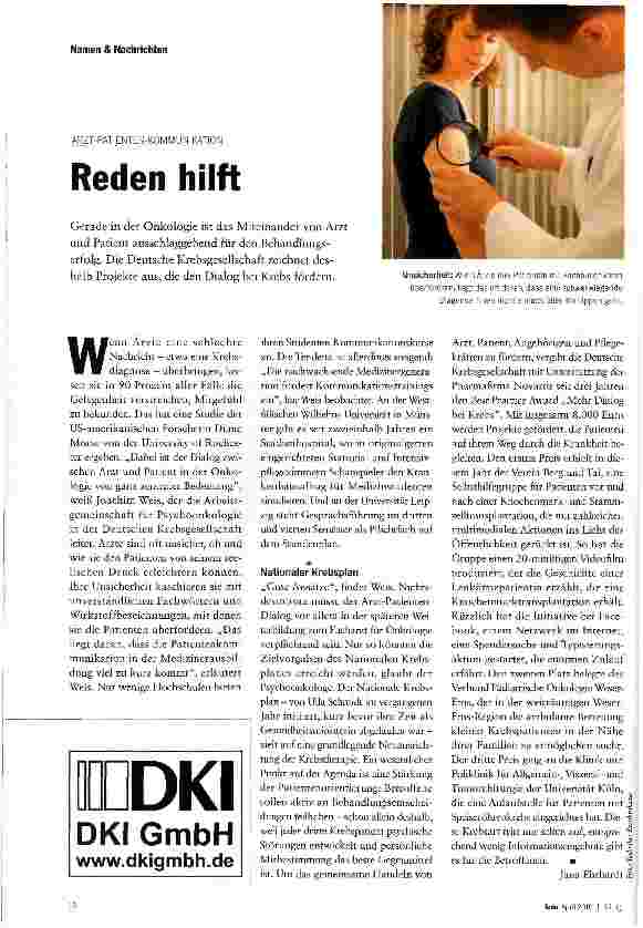 Vorschauseite 1: Reden hilft