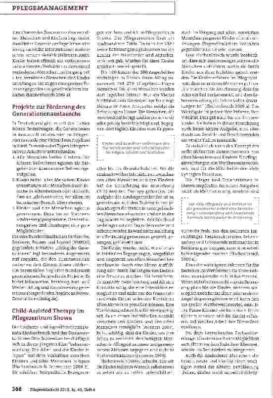 Vorschauseite 3: Intergenerative Pflege -ein Zukunftsmodell?