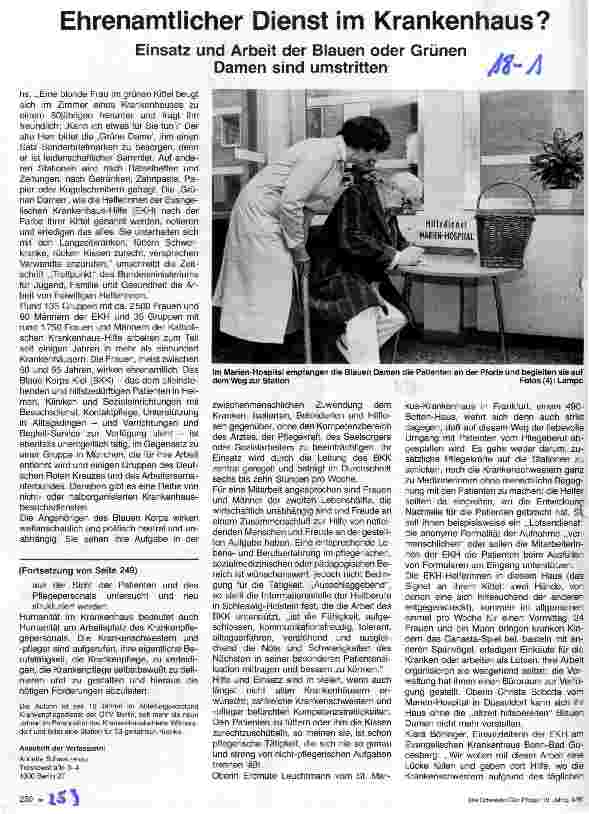 Vorschauseite 3: Humanität am Arbeitsplatz des Krankenpflegepersonals