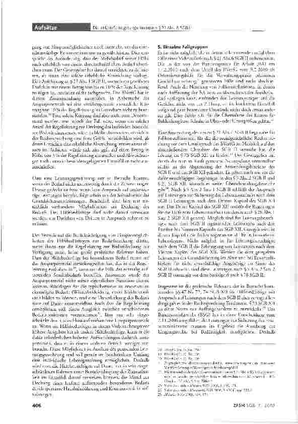 Vorschauseite 4: Die »Härtefallregelung« im neuen §21 Abs. 6 SGB II