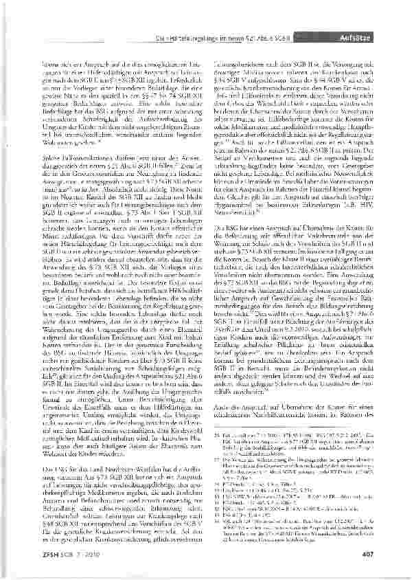 Vorschauseite 5: Die »Härtefallregelung« im neuen §21 Abs. 6 SGB II