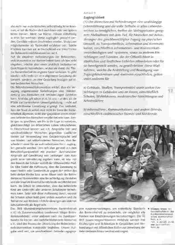 Vorschauseite 2: Ziel: Barrierefreie Umwelt