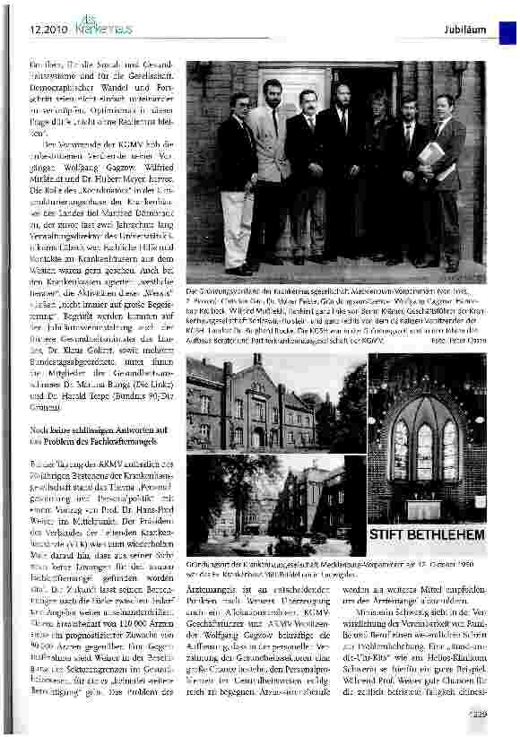 Vorschauseite 3: 20 Jahre Landeskrankenhausgesellschaften Mecklenburg-Vorpommern (KGMV) und Brandenburg (LKB)