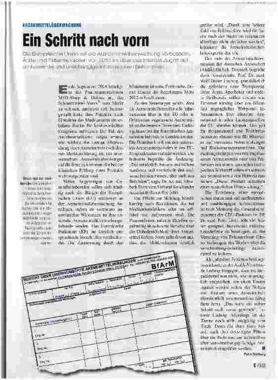 Vorschauseite 1: Ein Schritt nach vorn