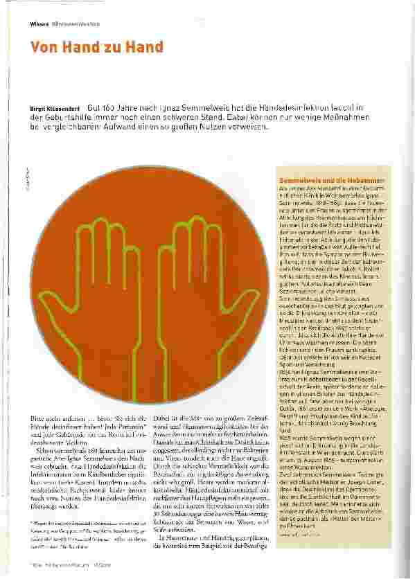 Vorschauseite 1: Von Hand zu Hand