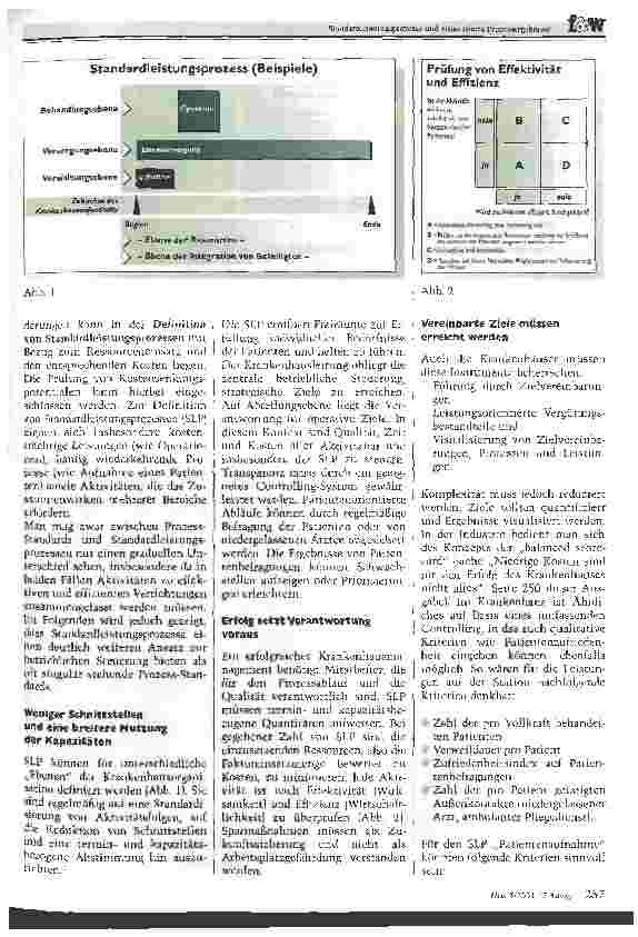 Vorschauseite 2: Standardleistungsprozess und visualisierte Prozessergebnisse Wie durch strukturierte Prozesse der Erfolg zum Standard wird