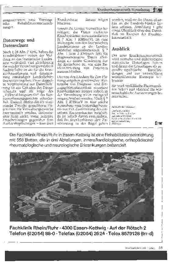 Vorschauseite 3: Krankenhausstatistik-Verordnung (KHStatV)