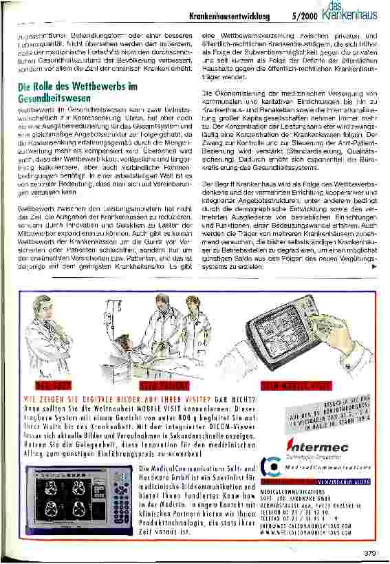 Vorschauseite 5: Von der Klinik zum Reparaturbetrieb Das Krankenhaus als Spiegelbild der Gesellschaft
