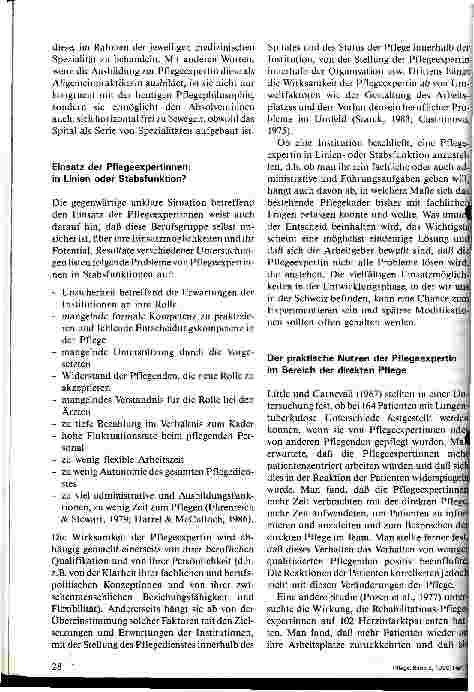 Vorschauseite 4: Pflegeexpertinnen in der Schweiz Ein Diskussionsbeitrag