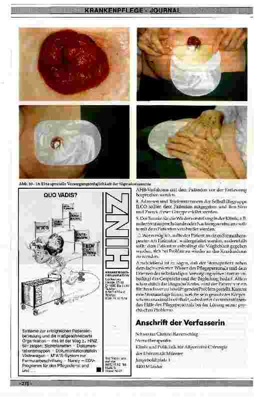 Vorschauseite 5: Allgemeine Stoma-Pflege