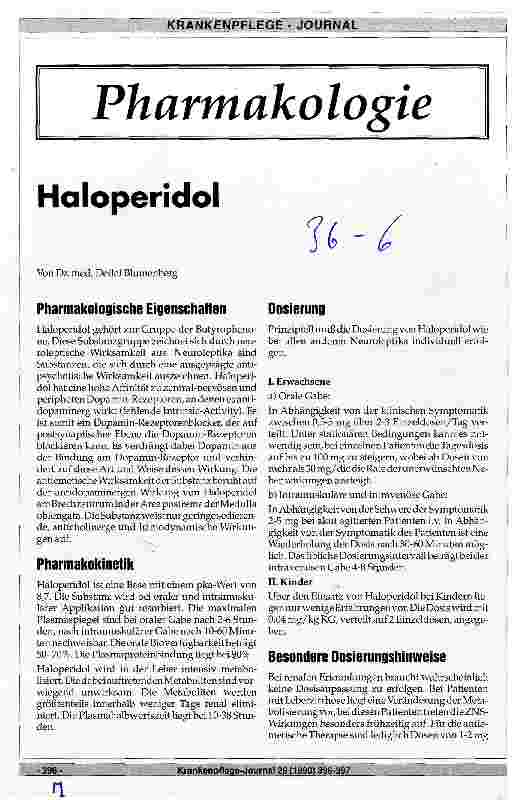 Vorschauseite 1: Haloperidol