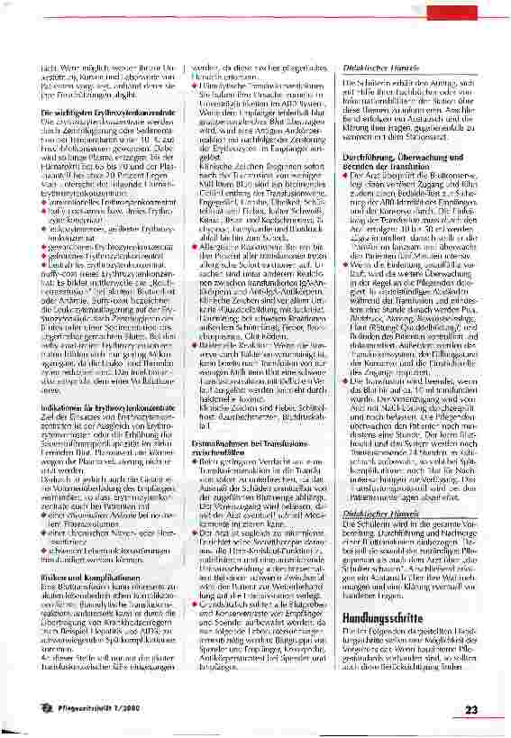 Vorschauseite 3: Ethische Aspekte mit bedenken Teil 12 - Das Richten einer Bluttransfusion