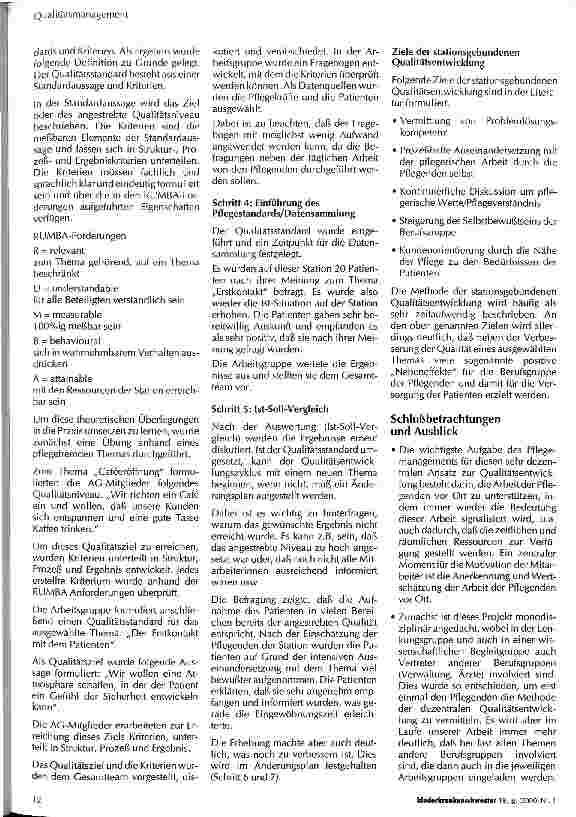 Vorschauseite 5: Qualitätsentwicklung in der Pflege am Klinikum der Johann-Goethe-Universität in Frankfurt am Main