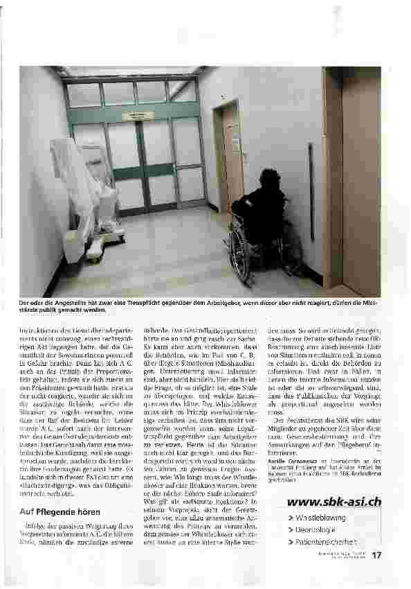 Vorschauseite 4: Zwölf Tote, weil nicht auf Pflegende gehört wurde