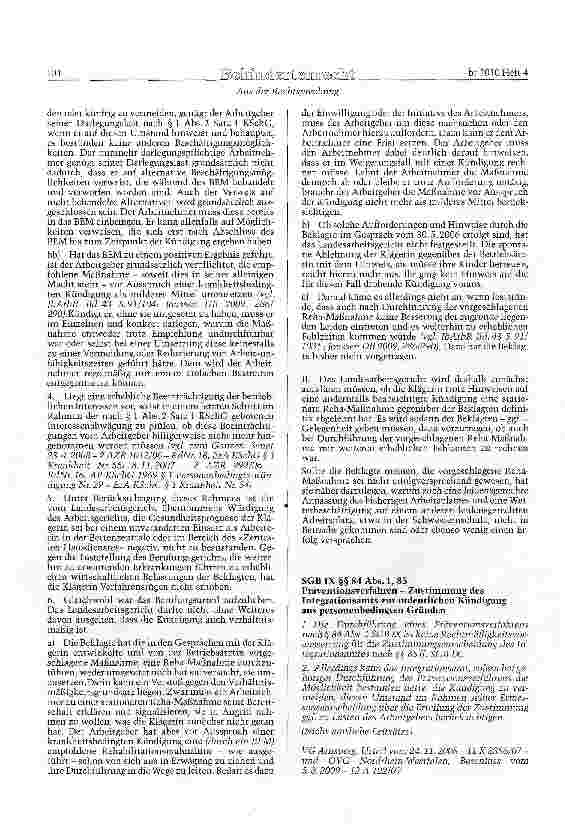 Vorschauseite 3: SGBIX§84 Abs. 2Betriebliches Eingliederungsmanagement