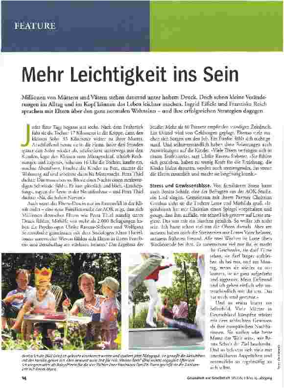 Vorschauseite 1: Mehr Leichtigkeit ins Sein