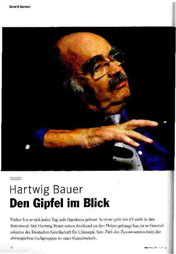 Vorschauseite 1: Hartwig Bauer Den Gipfel im Blick