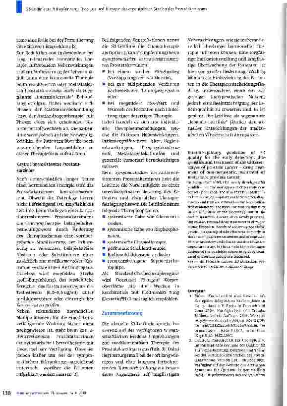 Vorschauseite 6: Medikamentöse Therapie des Prostata karzinoms