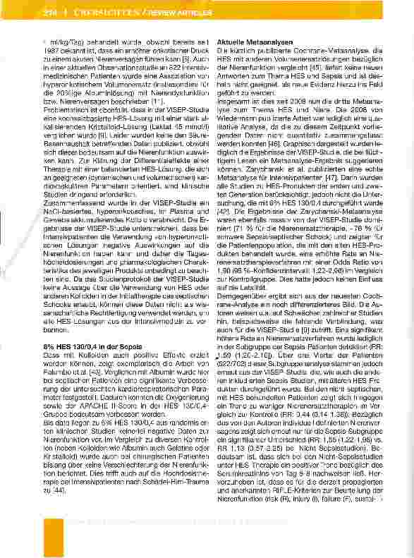 Vorschauseite 4: Hydroxyethylstarke in der Intensivmedizin: Status quo und Perspektiven