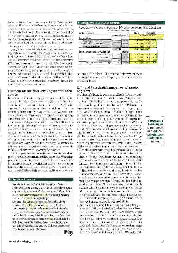 Vorschauseite 2: Leistung erbracht -aber nicht abgerechnet