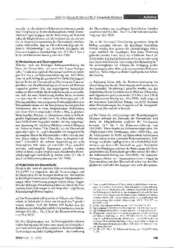 Vorschauseite 4: Verbesserung der Vereinbarkeit von Familie und Beruf: Europäische Reformen zu Mutterschaftsund Elternurlaub sowie der Gleichbehandlung selbstständig Erwerbstätiger