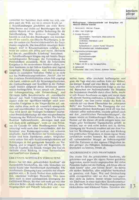 Vorschauseite 2: Suizid und Siuzidversuch II. Teil: Verstehen, Erkennen und Handeln