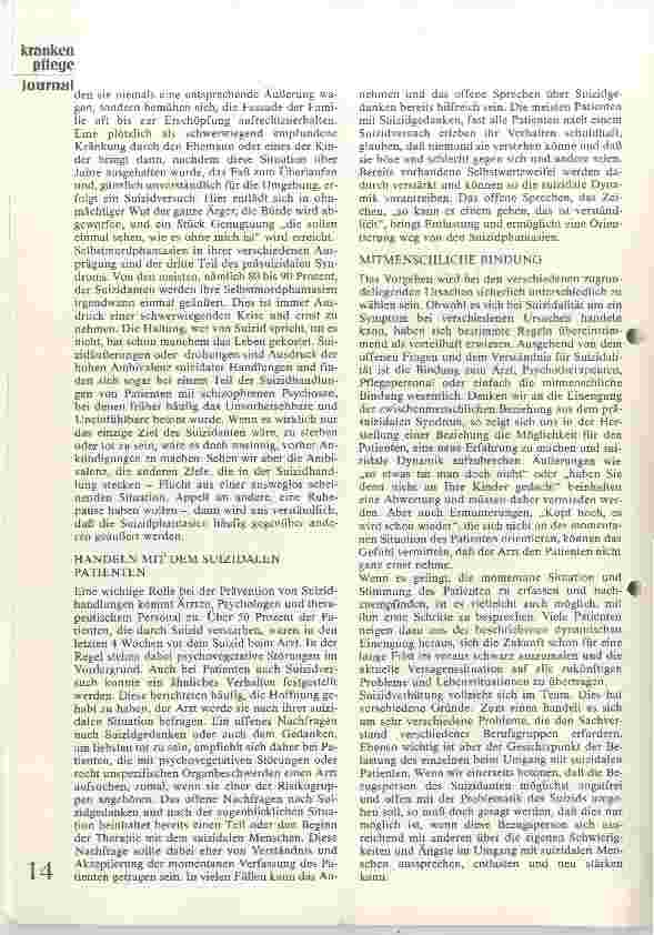 Vorschauseite 3: Suizid und Siuzidversuch II. Teil: Verstehen, Erkennen und Handeln