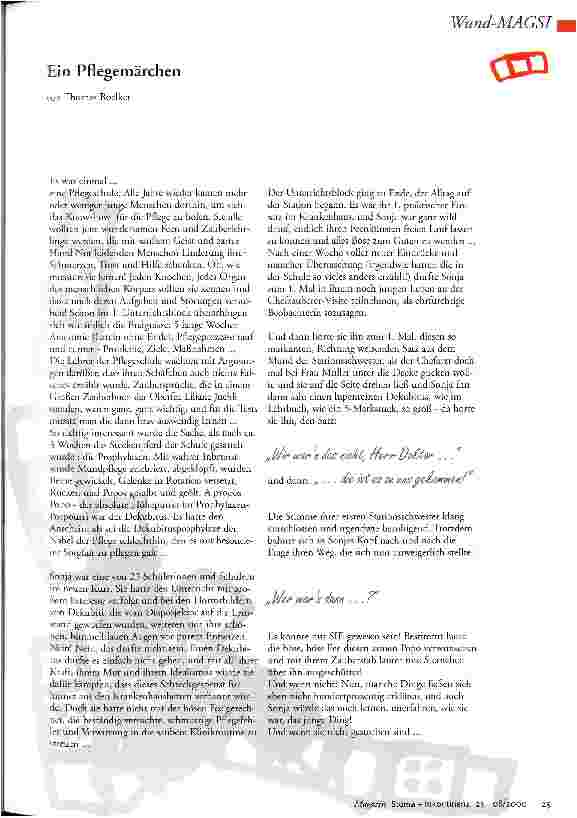 Vorschauseite 1: Ein Pflegemärchen