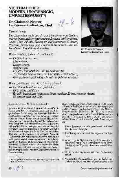Vorschauseite 1: Nichtraucher: Modern, unabhängig, umweltbewußt