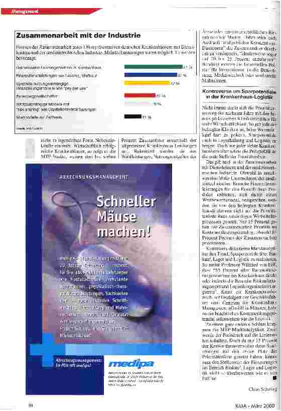 Vorschauseite 3: Die Zukunftsstrategie heißt Kooperation Strukturanalyse deutscher Krankenhäuser