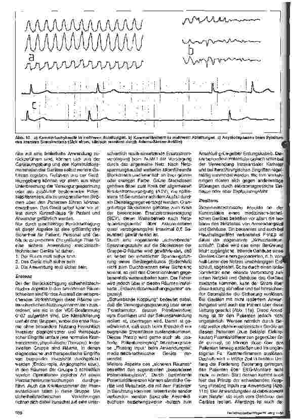 Vorschauseite 3: Elektrophysiologische Grundlagen, Einsatzbereich und allgemeine sicherheitstechnische Aspekte des EKG-Monitorrings - Teil 2
