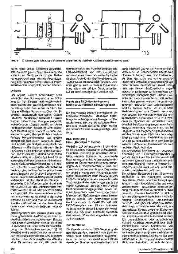 Vorschauseite 4: Elektrophysiologische Grundlagen, Einsatzbereich und allgemeine sicherheitstechnische Aspekte des EKG-Monitorrings - Teil 2