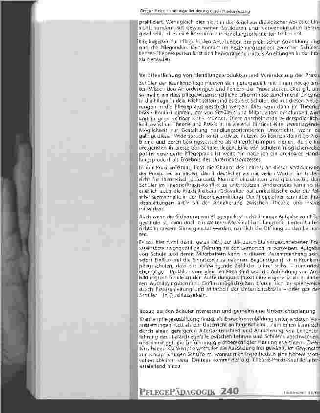 Vorschauseite 5: Handlungsorientierung durch Praxisanleitung