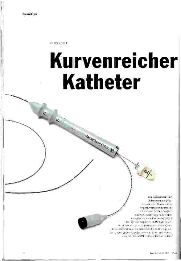 Vorschauseite 1: Kurvenreicher Katheter