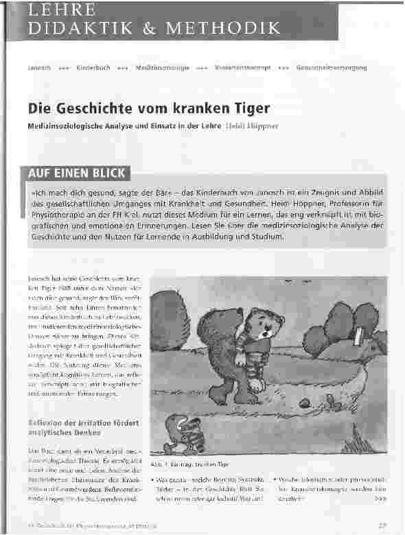 Vorschauseite 1: Die Geschichte vom kranken Tiger